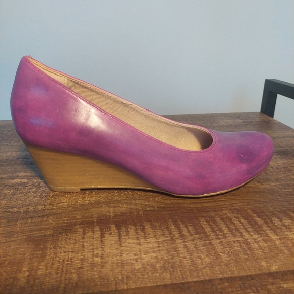 Hand dyed/painted wedges - Picture 11 of 11